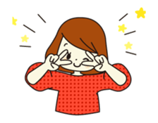 cute girl ! sticker #15797881