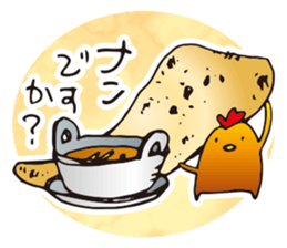 Chicken curry chicken sticker #15798134