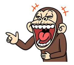 Crazy Funky Monkey4 sticker #15798258