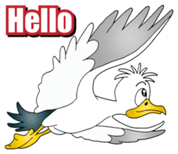 Hustle Sea Gull sticker #15798442