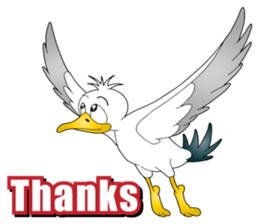 Hustle Sea Gull sticker #15798443