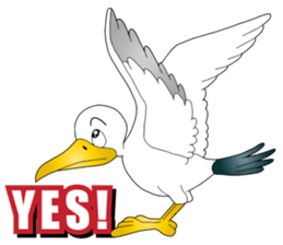 Hustle Sea Gull sticker #15798447