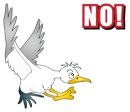 Hustle Sea Gull sticker #15798448