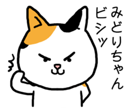 Midorichan cat sticker #15798659
