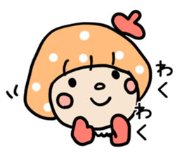 Mushroom cut of girl vol2 sticker #15798680