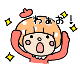 Mushroom cut of girl vol2 sticker #15798696