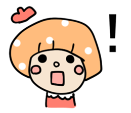 Mushroom cut of girl vol2 sticker #15798697