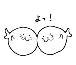 Twins of seals part1 sticker #15798899
