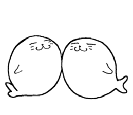 Twins of seals part1 sticker #15798905