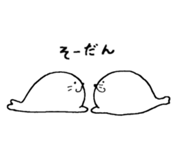Twins of seals part1 sticker #15798918