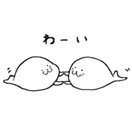 Twins of seals part1 sticker #15798923