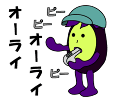 Irregular eggplants pack1 sticker #15799258