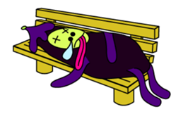 Irregular eggplants pack1 sticker #15799262