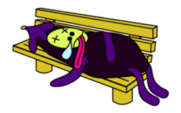 Irregular eggplants pack1 sticker #15799262