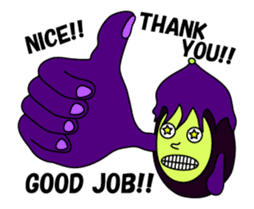 Irregular eggplants pack1 sticker #15799266