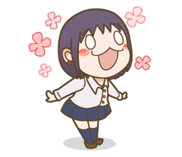high school girls&boys sticker #15799376