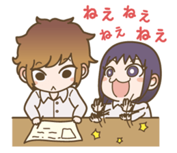 high school girls&boys sticker #15799382