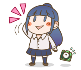 high school girls&boys sticker #15799383