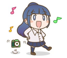 high school girls&boys sticker #15799386