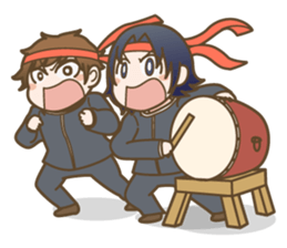 high school girls&boys sticker #15799396