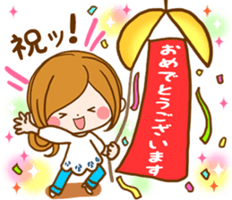 Daily life of the girl of adult sticker #15799840