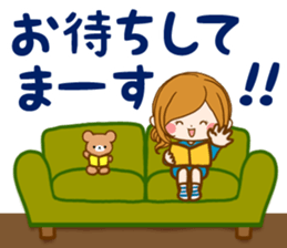 Daily life of the girl of adult sticker #15799845