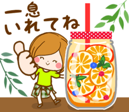 Daily life of the girl of adult sticker #15799847