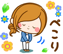 Daily life of the girl of adult sticker #15799853