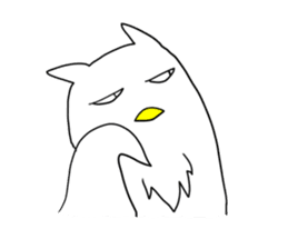 Nihilistic owl sticker #15801130