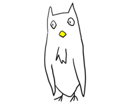 Nihilistic owl sticker #15801134