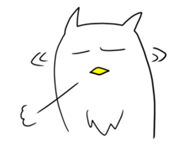 Nihilistic owl sticker #15801138