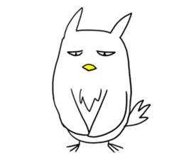 Nihilistic owl sticker #15801142