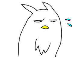 Nihilistic owl sticker #15801153