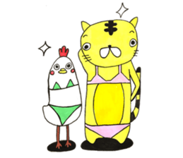 Torasuke and Chicken sticker #15802360