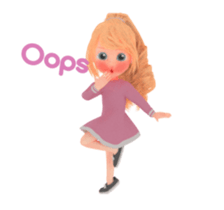 Blondy lady: animated stickers sticker #15803738