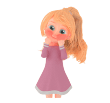 Blondy lady: animated stickers sticker #15803741