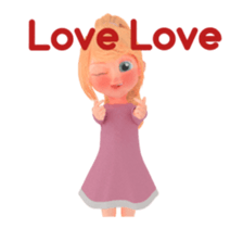 Blondy lady: animated stickers sticker #15803742