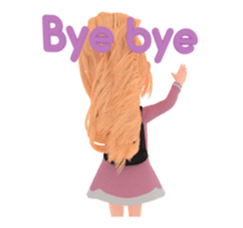 Blondy lady: animated stickers sticker #15803744