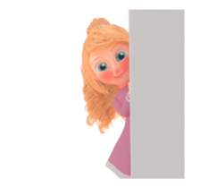 Blondy lady: animated stickers sticker #15803745