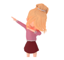 Blondy lady: animated stickers sticker #15803746