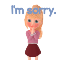 Blondy lady: animated stickers sticker #15803748