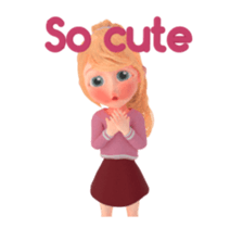 Blondy lady: animated stickers sticker #15803751