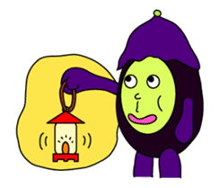 Irregular eggplants pack2 sticker #15804069