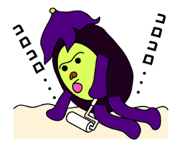 Irregular eggplants pack2 sticker #15804072