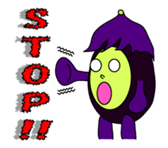 Irregular eggplants pack2 sticker #15804073