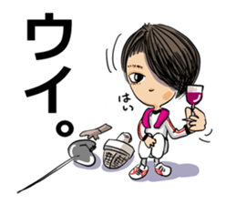 Hey! "Fencing Gal" sticker #15804125