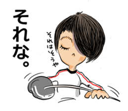Hey! "Fencing Gal" sticker #15804130
