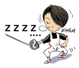 Hey! "Fencing Gal" sticker #15804137