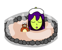 Irregular eggplants pack4 sticker #15804389