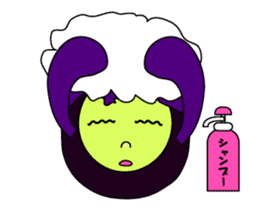 Irregular eggplants pack4 sticker #15804393